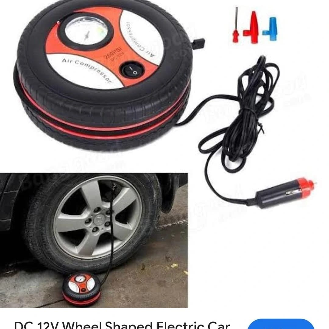 Portable 12V Car Tyre Air Compressor Pump | Fast Inflation for Car, Bike, & Sports Balls | Compact & Easy to Use