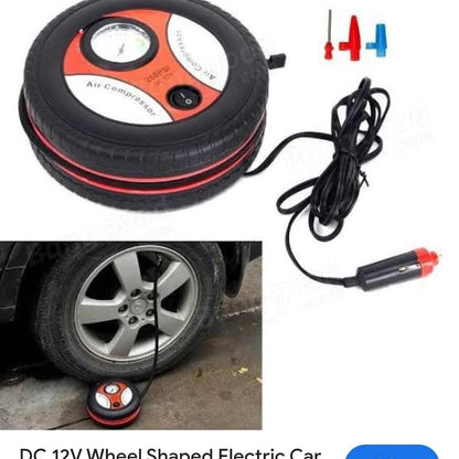 Portable 12V Car Tyre Air Compressor Pump | Fast Inflation for Car, Bike, & Sports Balls | Compact & Easy to Use